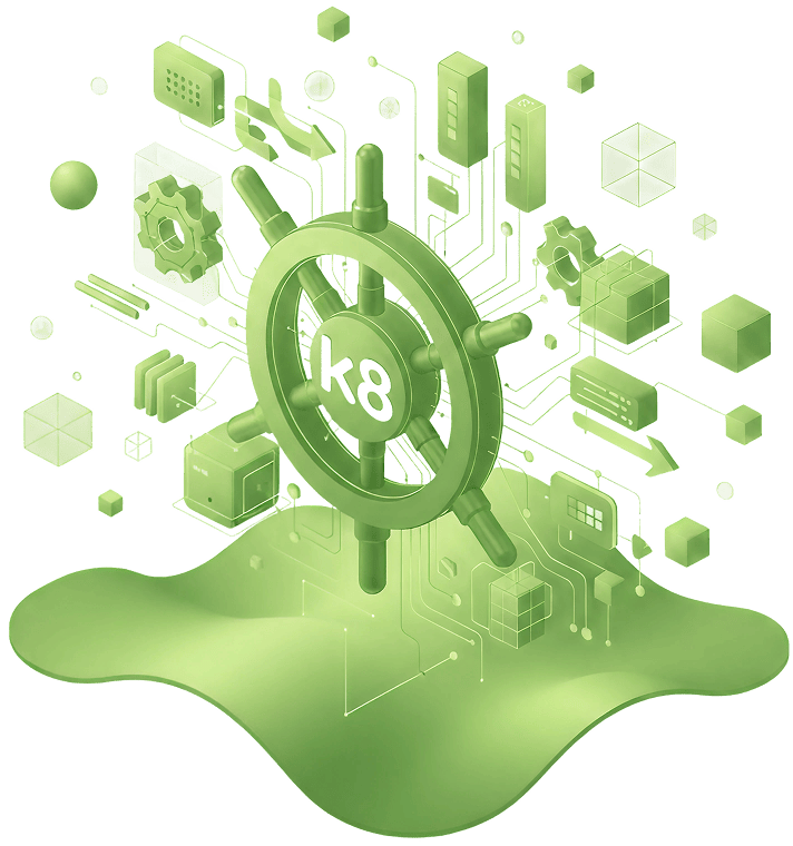 Extending Kubernetes with Custom Controllers and CRDs Illustration